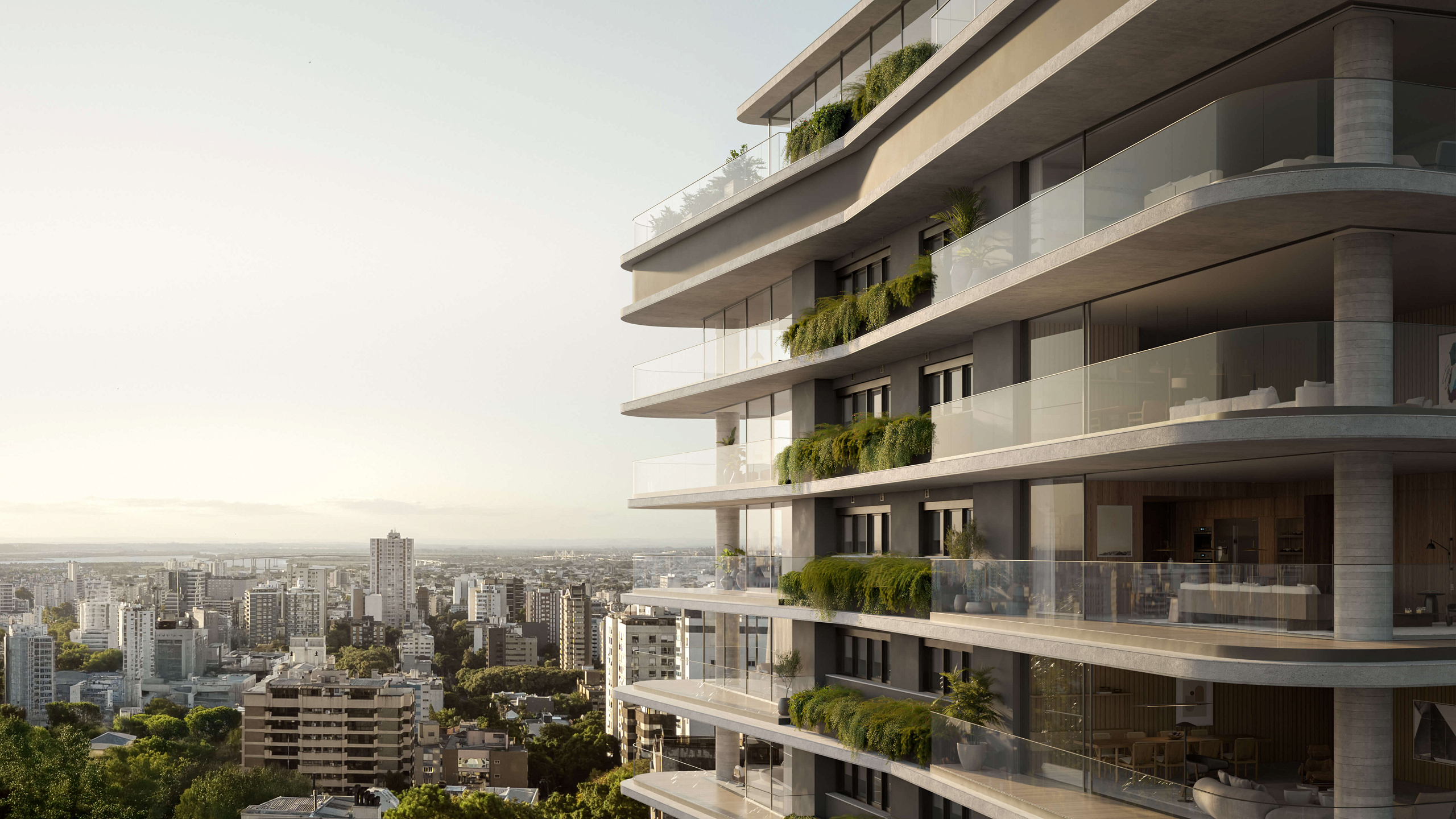 Fachada do empreendimento de alto padrão Brava