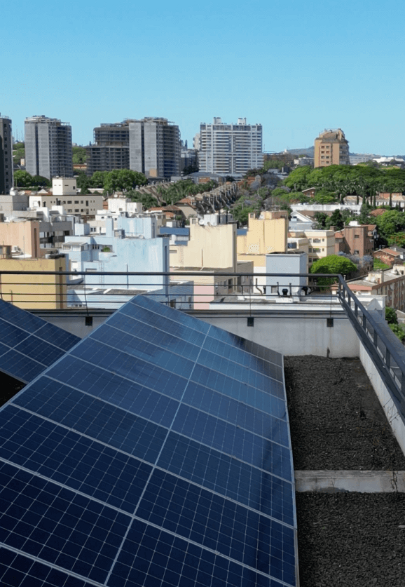 Painéis solares do Vida